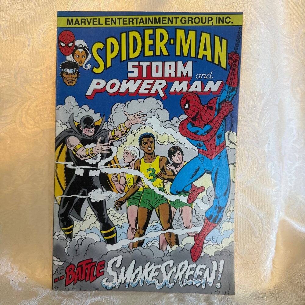 Spider-Man Storm Power Man Battle Smokescreen Marvel ACS Promo Comic
